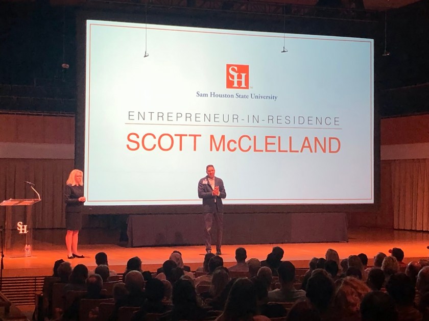 SHSU, LEAP Center, LEAP Ambassadors, Entrepreneur in Residence, Scott McClelland