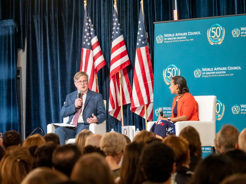 SHSU, LEAP Center, LEAP Ambassadors, Center for Law Engagement And Politics, World Affairs Council Houston, Susan Rice