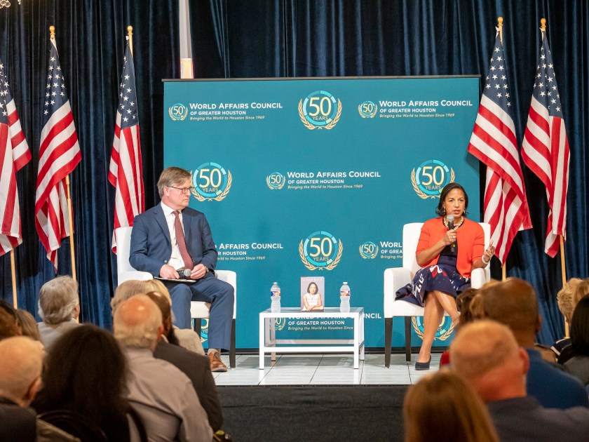 SHSU, LEAP Center, LEAP Ambassadors, Center for Law Engagement And Politics, World Affairs Council Houston, Susan Rice