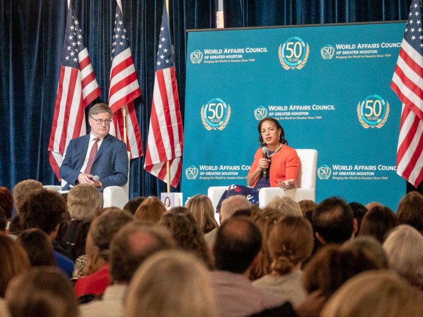 SHSU, LEAP Center, LEAP Ambassadors, Center for Law Engagement And Politics, World Affairs Council Houston, Susan Rice