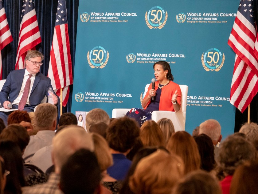 SHSU, LEAP Center, LEAP Ambassadors, Center for Law Engagement And Politics, World Affairs Council Houston, Susan Rice