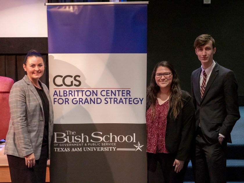 SHSU, LEAP Center, LEAP Ambassadors, Bush School of Public Affairs, Texas A&M, Jim Olson, Lindsey O'Rourke, Austin Carson