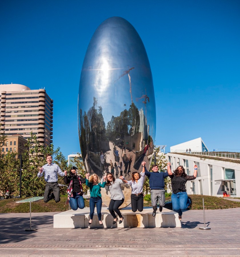 SHSU, LEAP Center, LEAP Ambassadors, Center for Law Engagement And Politics, Houston Texas, Museum of Fine Arts, Anish Kapoor, Cloud Column