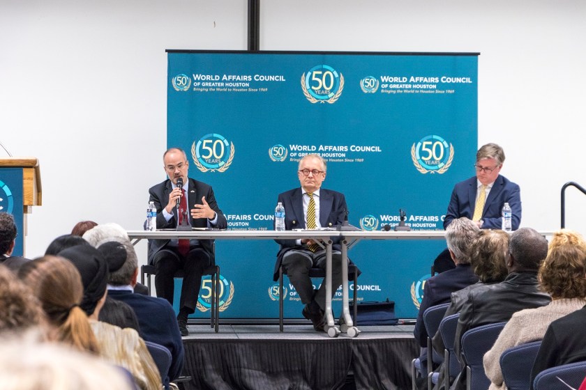 SHSU, LEAP Center, LEAP Ambassadors, Center for Law Engagement And Politics, World Affairs Council Houston, WAC Houston, Auschwitz, Antisemitism, Consul General Alexis Andres, Consul General Thomas Meister