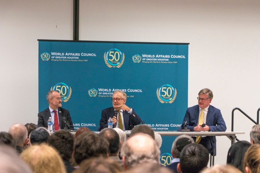 SHSU, LEAP Center, LEAP Ambassadors, Center for Law Engagement And Politics, World Affairs Council Houston, WAC Houston, Auschwitz, Antisemitism, Consul General Alexis Andres, Consul General Thomas Meister