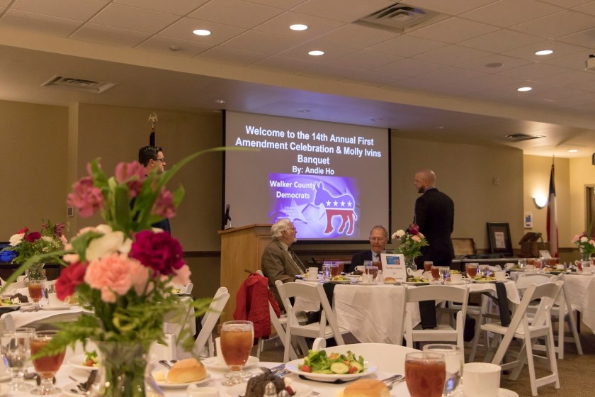 SHSU, LEAP Center, Center for Law Engagement And Politics, Molly Ivins Dinner, Walker County Democratic Party