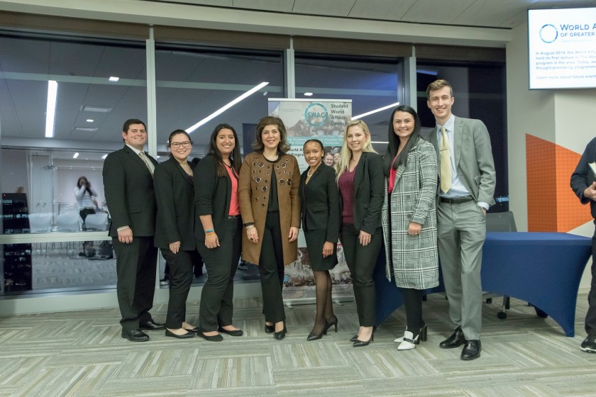 SHSU, LEAP Center, LEAP Ambassadors, Center for Law Engagement And Politics, World Affairs Council--Greater Houston, Farah Pindeth