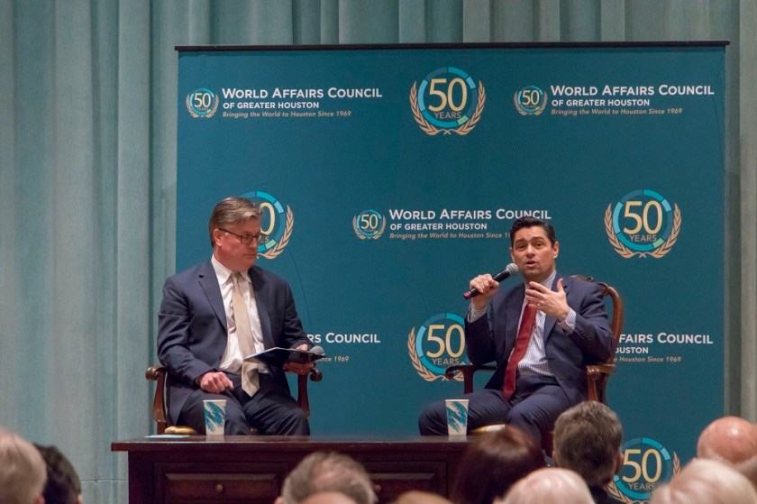 SHSU, Sam Houston State University, LEAP Center, Center for Law Engagement And Politics, LEAP Ambassadors, World Affairs Council of Greater Houston, Ambassador Carlos Vecchio, Venezuela