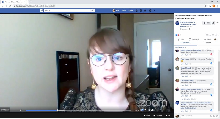 SHSU, LEAP Center, Center for Law Engagement And Politics, BUSH School of Government and Public Affairs, Scowcroft Institute, TAMU, COVID-19