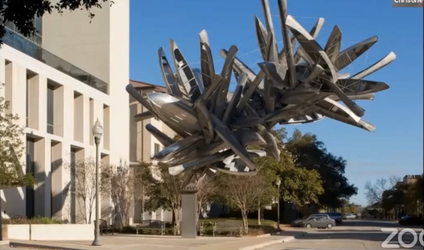 SHSU, UT, University of Texas, Sam Houston State University, LEAP Center, Center for Law Engagement And Politics, Nancy Rubins, Jaime Garza, Landmarks