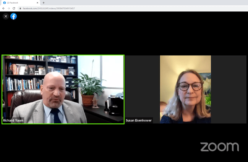 SHSU, LEAP Center, Center for Law Engagement And Politics, LEAP LIVE, Susan Eisenhower, How Ike Led, Dwight Eisenhower